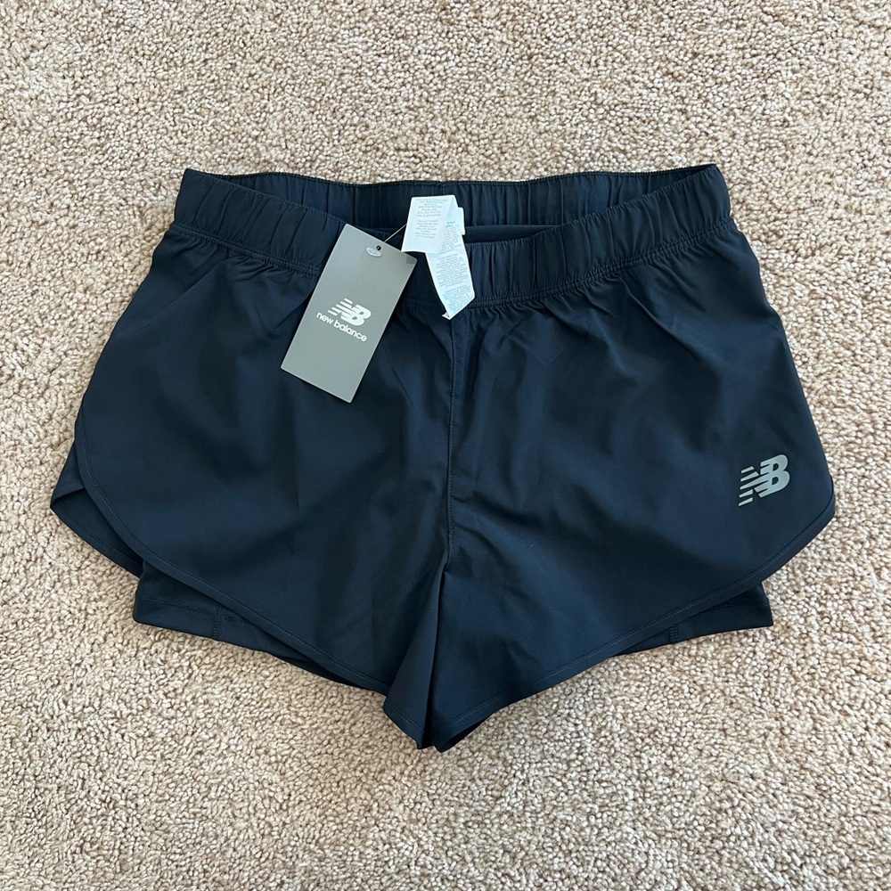 New Balance Black Athletic Running Shorts